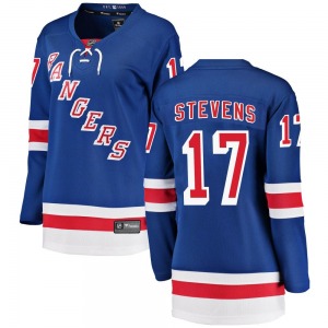Women's Breakaway New York Rangers Kevin Stevens Blue Home Official Fanatics Branded Jersey