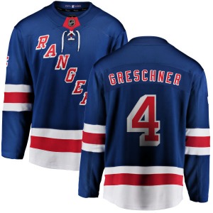 Adult Breakaway New York Rangers Ron Greschner Blue Home Official Fanatics Branded Jersey