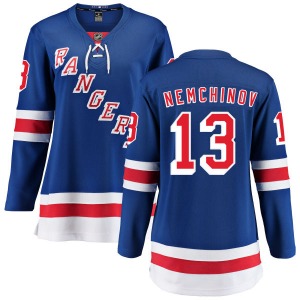 Women's Breakaway New York Rangers Sergei Nemchinov Blue Home Official Fanatics Branded Jersey