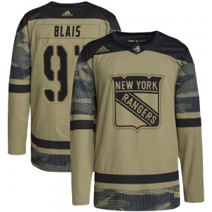 Youth Authentic New York Rangers Sammy Blais Camo Military Appreciation Practice Official Adidas Jersey