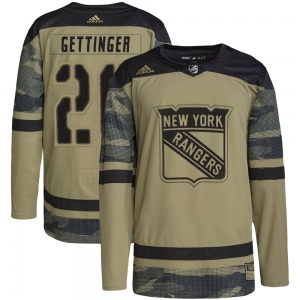 Youth Authentic New York Rangers Tim Gettinger Camo Military Appreciation Practice Official Adidas Jersey