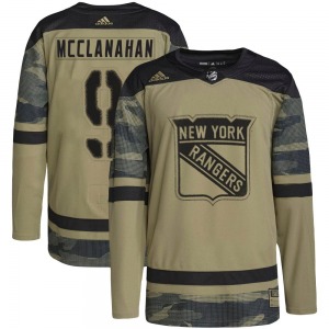 Youth Authentic New York Rangers Rob Mcclanahan Camo Military Appreciation Practice Official Adidas Jersey