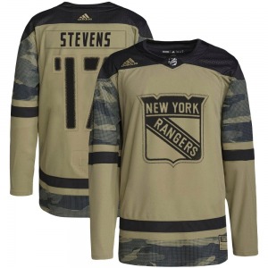 Youth Authentic New York Rangers Kevin Stevens Camo Military Appreciation Practice Official Adidas Jersey
