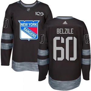 Youth Authentic New York Rangers Alex Belzile Black 1917-2017 100th Anniversary Official Jersey
