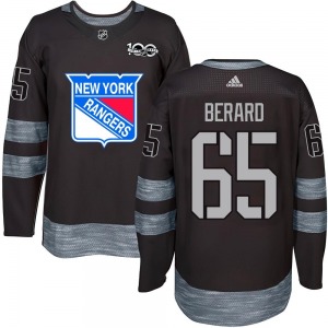 Youth Authentic New York Rangers Brett Berard Black 1917-2017 100th Anniversary Official Jersey