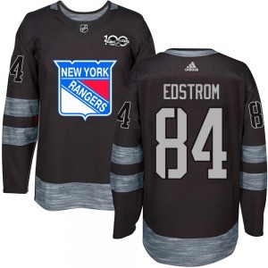 Youth Authentic New York Rangers Adam Edstrom Black 1917-2017 100th Anniversary Official Jersey