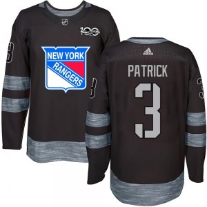 Youth Authentic New York Rangers James Patrick Black 1917-2017 100th Anniversary Official Jersey