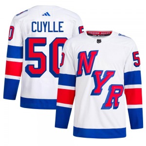 Adult Authentic New York Rangers Will Cuylle White 2024 Stadium Series Primegreen Official Adidas Jersey