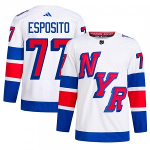 Adult Authentic New York Rangers Phil Esposito White 2024 Stadium Series Primegreen Official Adidas Jersey