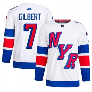 Adult Authentic New York Rangers Rod Gilbert White 2024 Stadium Series Primegreen Official Adidas Jersey