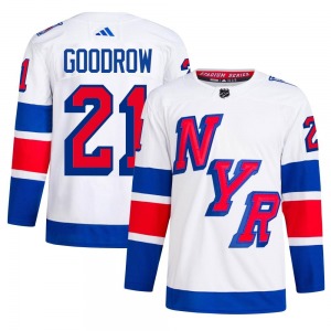 Adult Authentic New York Rangers Barclay Goodrow White 2024 Stadium Series Primegreen Official Adidas Jersey