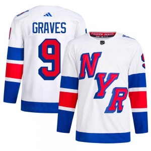 Adult Authentic New York Rangers Adam Graves White 2024 Stadium Series Primegreen Official Adidas Jersey