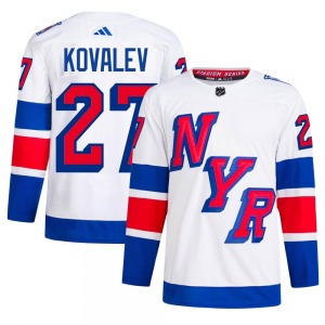 Adult Authentic New York Rangers Alex Kovalev White 2024 Stadium Series Primegreen Official Adidas Jersey