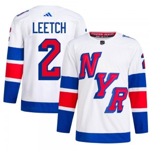 Adult Authentic New York Rangers Brian Leetch White 2024 Stadium Series Primegreen Official Adidas Jersey