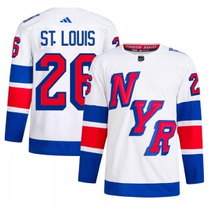 Adult Authentic New York Rangers Martin St. Louis White 2024 Stadium Series Primegreen Official Adidas Jersey