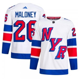 Adult Authentic New York Rangers Dave Maloney White 2024 Stadium Series Primegreen Official Adidas Jersey
