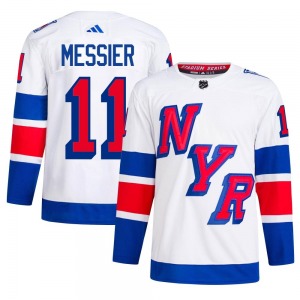 Adult Authentic New York Rangers Mark Messier White 2024 Stadium Series Primegreen Official Adidas Jersey
