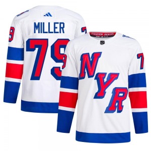 Adult Authentic New York Rangers K'Andre Miller White 2024 Stadium Series Primegreen Official Adidas Jersey