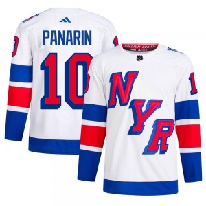 Adult Authentic New York Rangers Artemi Panarin White 2024 Stadium Series Primegreen Official Adidas Jersey