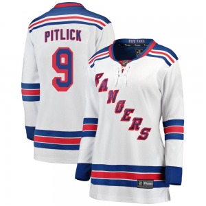 Women's Breakaway New York Rangers Tyler Pitlick White Away Official Fanatics Branded Jersey
