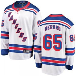 Adult Breakaway New York Rangers Brett Berard White Away Official Fanatics Branded Jersey