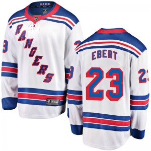 Adult Breakaway New York Rangers Nick Ebert White Away Official Fanatics Branded Jersey
