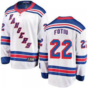 Adult Breakaway New York Rangers Nick Fotiu White Away Official Fanatics Branded Jersey