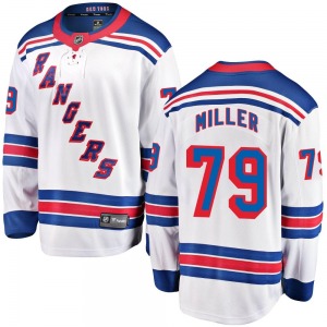 Adult Breakaway New York Rangers K'Andre Miller White Away Official Fanatics Branded Jersey