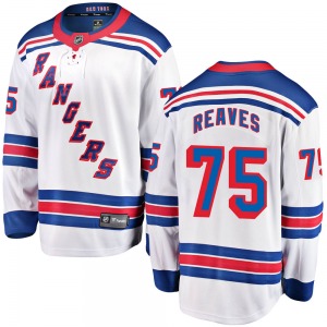 Adult Breakaway New York Rangers Ryan Reaves White Away Official Fanatics Branded Jersey
