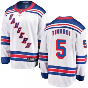 Adult Breakaway New York Rangers Jarred Tinordi White Away Official Fanatics Branded Jersey