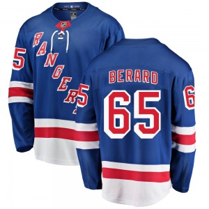 Adult Breakaway New York Rangers Brett Berard Blue Home Official Fanatics Branded Jersey