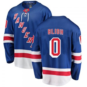 Adult Breakaway New York Rangers Anton Blidh Blue Home Official Fanatics Branded Jersey