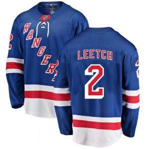 Adult Breakaway New York Rangers Brian Leetch Blue Home Official Fanatics Branded Jersey