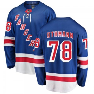 Adult Breakaway New York Rangers Brennan Othmann Blue Home Official Fanatics Branded Jersey