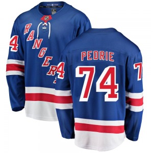 Adult Breakaway New York Rangers Vince Pedrie Blue Home Official Fanatics Branded Jersey