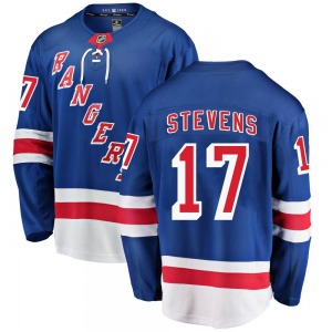 Adult Breakaway New York Rangers Kevin Stevens Blue Home Official Fanatics Branded Jersey