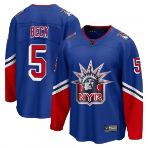 Adult Breakaway New York Rangers Barry Beck Royal Special Edition 2.0 Official Fanatics Branded Jersey