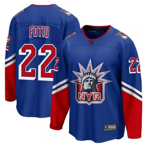 Adult Breakaway New York Rangers Nick Fotiu Royal Special Edition 2.0 Official Fanatics Branded Jersey