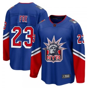 Adult Breakaway New York Rangers Adam Fox Royal Special Edition 2.0 Official Fanatics Branded Jersey