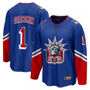 Adult Breakaway New York Rangers Eddie Giacomin Royal Special Edition 2.0 Official Fanatics Branded Jersey