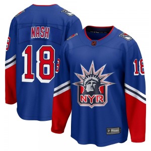 Adult Breakaway New York Rangers Riley Nash Royal Special Edition 2.0 Official Fanatics Branded Jersey