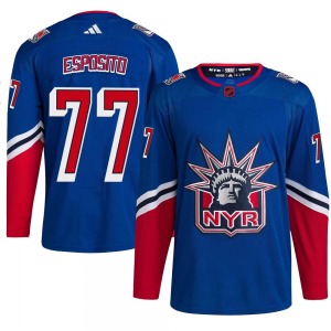 Adult Authentic New York Rangers Phil Esposito Royal Reverse Retro 2.0 Official Adidas Jersey
