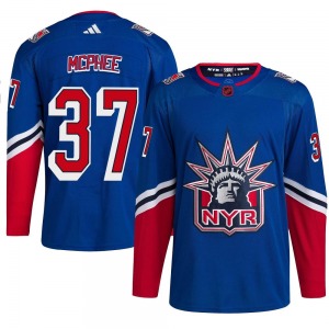 Adult Authentic New York Rangers George Mcphee Royal Reverse Retro 2.0 Official Adidas Jersey