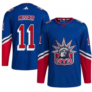 Adult Authentic New York Rangers Mark Messier Royal Reverse Retro 2.0 Official Adidas Jersey
