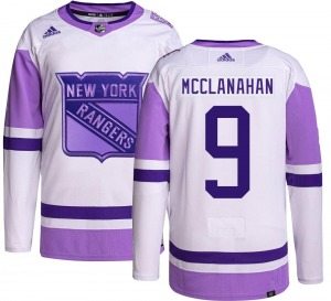 Adult Authentic New York Rangers Rob Mcclanahan Hockey Fights Cancer Official Adidas Jersey