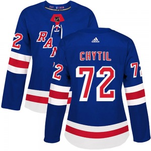 Women's Authentic New York Rangers Filip Chytil Royal Blue Home Official Adidas Jersey