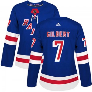 Women's Authentic New York Rangers Rod Gilbert Royal Blue Home Official Adidas Jersey
