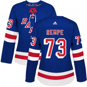 Women's Authentic New York Rangers Matt Rempe Royal Blue Home Official Adidas Jersey