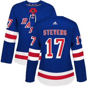 Women's Authentic New York Rangers Kevin Stevens Royal Blue Home Official Adidas Jersey
