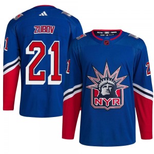Youth Authentic New York Rangers Sergei Zubov Royal Reverse Retro 2.0 Official Adidas Jersey